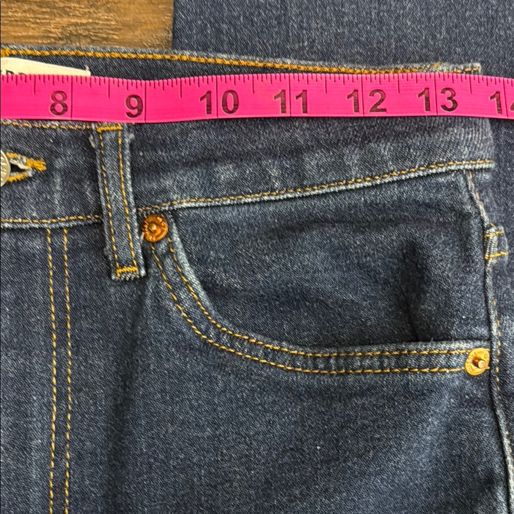RE/DONE 70's Straight Dark Wash Denim Jeans - Picture 6 of 9